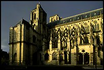 Bourges Cathedral before storm. Bourges, Berry, France ( color)
