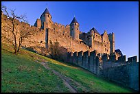 Medieval fortified city. Carcassonne, France ( color)