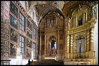 Murals and altars, Church of St Francis of Assisi, Old Goa. Goa, India