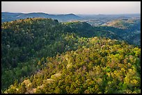 North Mountain and Indian Mountain at sunset. Hot Springs National Park ( color)