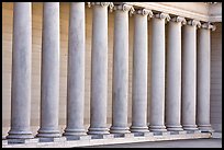 Row of columns, Legion of Honor, early morning, Lincoln Park. San Francisco, California, USA ( color)