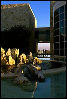 Courtyard, Getty Museum, Brentwood. Los Angeles, California, USA ( color)