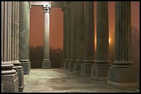 Columns and fog by night, state capitol. Columbia, South Carolina, USA ( color)