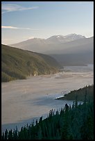 Wide Chitina River and Chugach Mountains. Wrangell-St Elias National Park ( color)