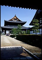 Entrance of the Tofuju-ji Temple, one of the city's five main Zen temples. Kyoto, Japan (color)