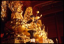Statue of buddhist goddess. Nikko, Japan (color)