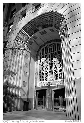 Art Deco entrance, 255 Burrard Street. Vancouver, British Columbia, Canada