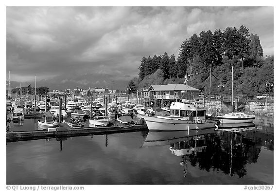 Small boat harbor, Port Alberni. Vancouver Island, British Columbia, Canada