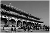 Hall of Supreme Harmony, Forbidden City. Beijing, China (black and white)