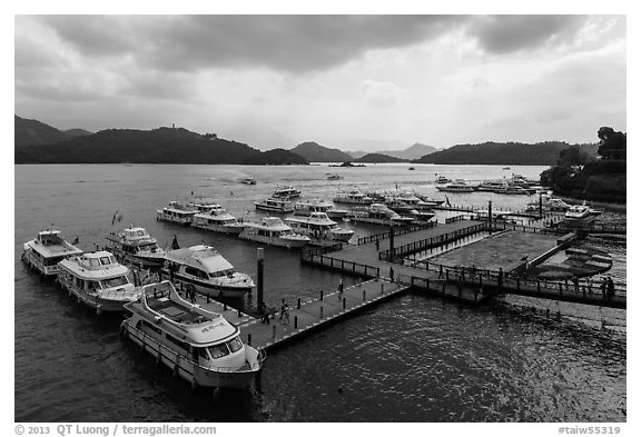 Shueishe Pier, afternoon. Sun Moon Lake, Taiwan