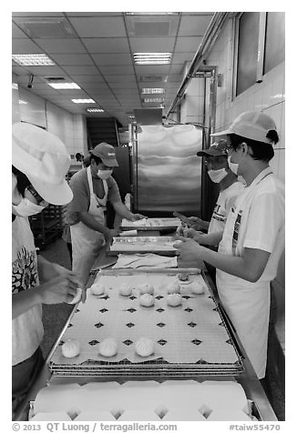 Workers in dumpling bakery. Lukang, Taiwan