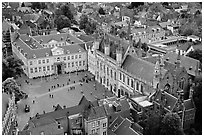 The Burg. Bruges, Belgium (black and white)