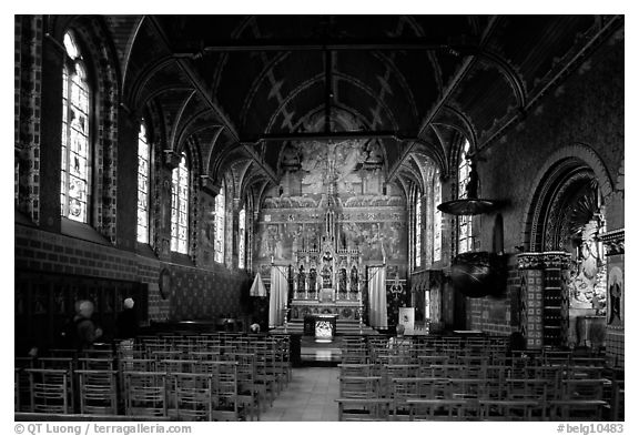Upper Chapel of the Basilica of Holy Blood (Heilig-Bloedbasiliek). Bruges, Belgium