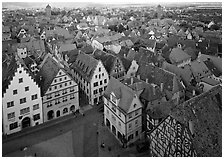 Panoramic view of the city. Germany ( black and white)