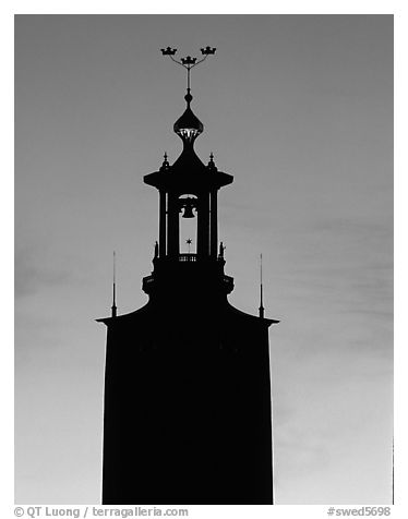 Tower of the Stadshuset. Stockholm, Sweden