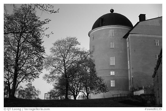 Uppsala castle. Uppland, Sweden (black and white)