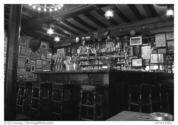 Inside a bar, Saint Malo. Brittany, France