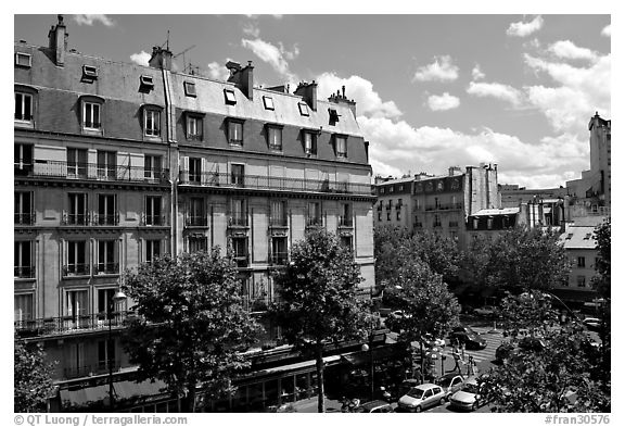 Typical appartment buildings. Paris, France