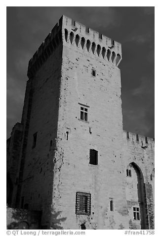 Medieval tower. Avignon, Provence, France