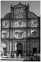 Basilica of Bom Jesus, Old Goa. Goa, India ( black and white)