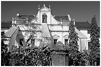 Church and convent of St Monica, Old Goa. Goa, India ( black and white)