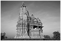 Javari Temple, Eastern Group. Khajuraho, Madhya Pradesh, India ( black and white)