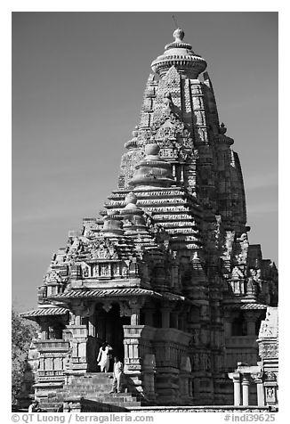 Entrance side of Lakshmana temple. Khajuraho, Madhya Pradesh, India