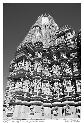Back of  Devi Jagadamba temple. Khajuraho, Madhya Pradesh, India
