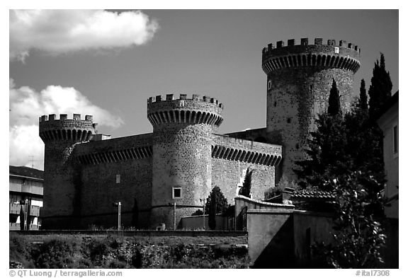 Tivoli, Lazio, Italy (black and white)