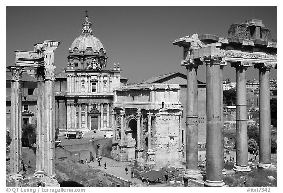 West end of the Roman Forum. Rome, Lazio, Italy