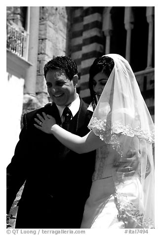 Newly weds, Amalfi. Amalfi Coast, Campania, Italy