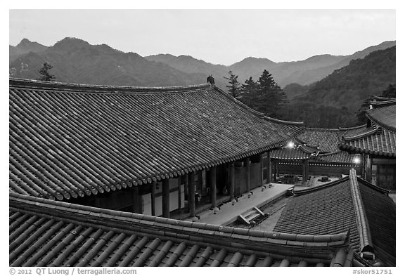 Rooftops, Haeinsa Temple. South Korea