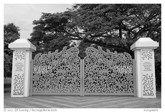 Entrance of Singapore Botanical Gardens. Singapore