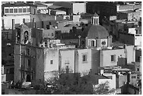 Church San Roque, early morning. Guanajuato, Mexico (black and white)