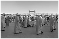 Men performing dance. Expo 2020, Dubai, United Arab Emirates ( black and white)