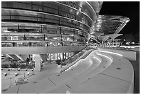 Mobility Pavilion. Expo 2020, Dubai, United Arab Emirates ( black and white)