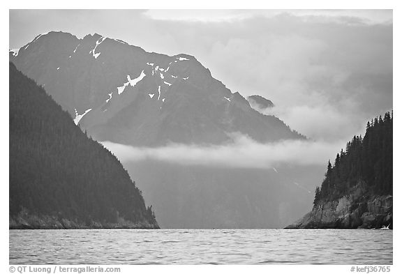 Granite Passage. Kenai Fjords National Park (black and white)