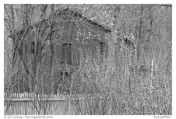 Hale Farm, early spring. Cuyahoga Valley National Park (black and white)