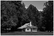 Palmer House, Little Cataloochee, North Carolina. Great Smoky Mountains National Park ( black and white)