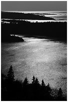 Duncan Bay from Louise Lookout, afternoon. Isle Royale National Park ( black and white)