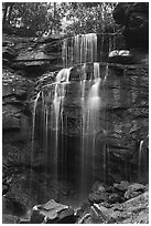 Kates Falls in low water. New River Gorge National Park and Preserve ( black and white)