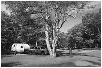 Big Meadows Campground. Shenandoah National Park ( black and white)