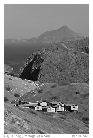 National Park Service housings, Santa Cruz Island. Channel Islands National Park, California, USA.