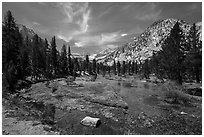 Bubbs Creek. Kings Canyon National Park ( black and white)