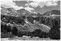 Mt Stanford. Kings Canyon National Park ( black and white)