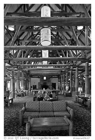 Paradise Inn Lobby. Mount Rainier National Park, Washington, USA.