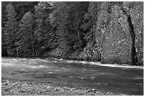 Stream near Gorge Lake, North Cascades National Park Service Complex.  ( black and white)