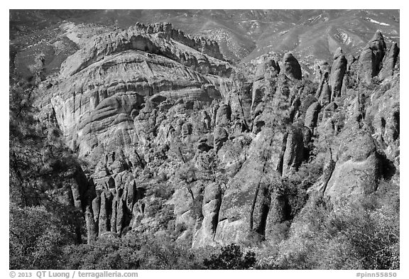 Pinnacles and Balconies cliffs. Pinnacles National Park, California, USA.