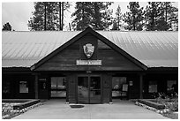 Lodgepole Visitor Center. Sequoia National Park ( black and white)