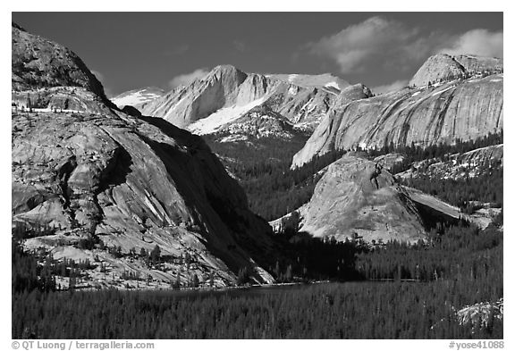 Tenaya Lake and granite domes. Yosemite National Park, California, USA.